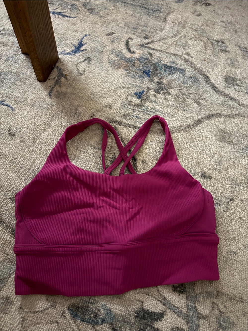 Lululemon longline energy bra - ripped magenta
